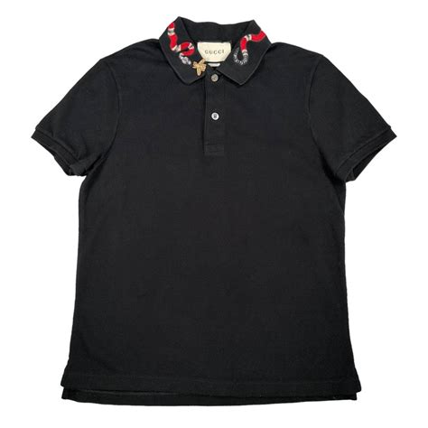 gucci men collar shirt|gucci polo snake collar.